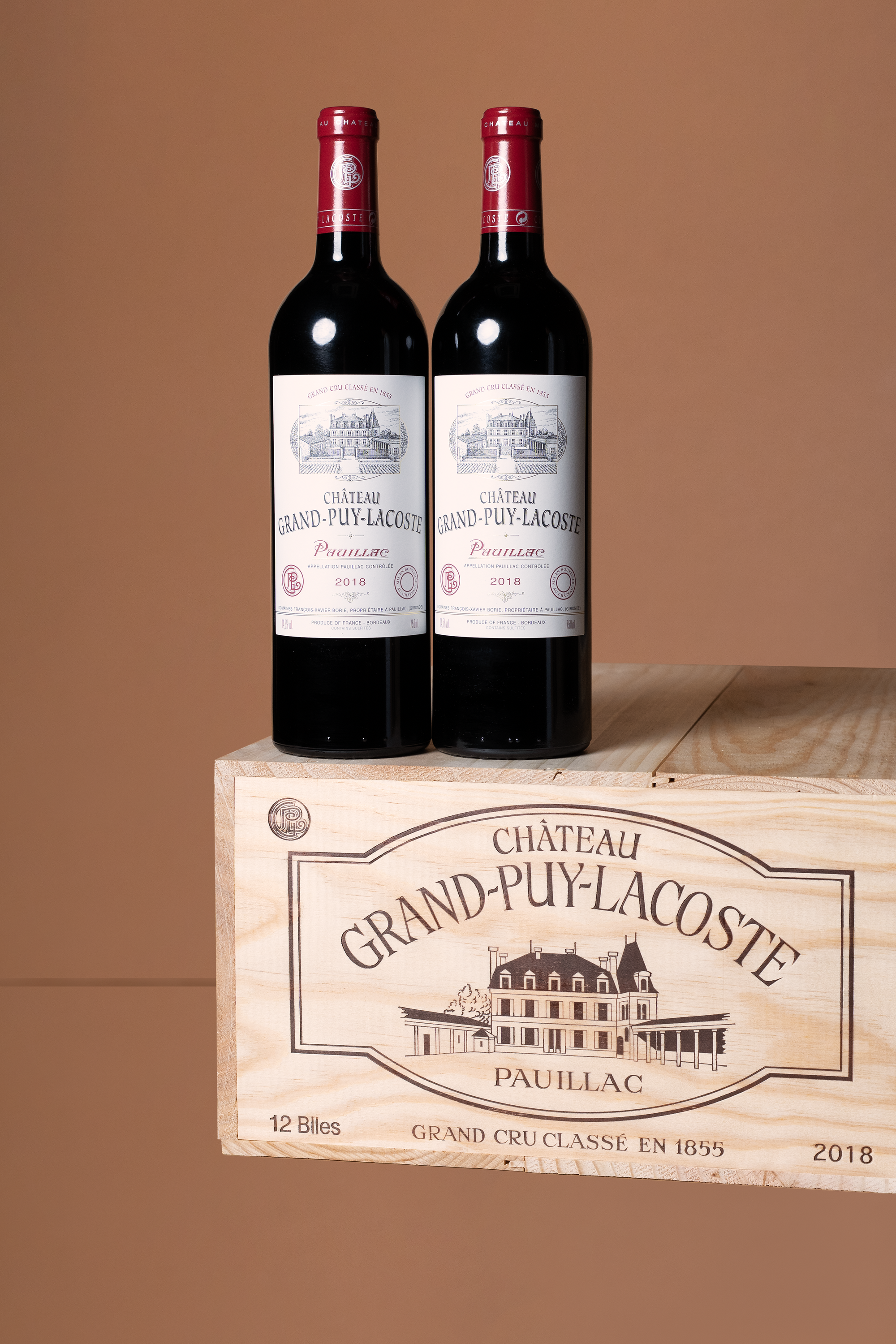 Grand Puy Lacoste - Pauillac 2018 750ML (OWC of 12 bottles)