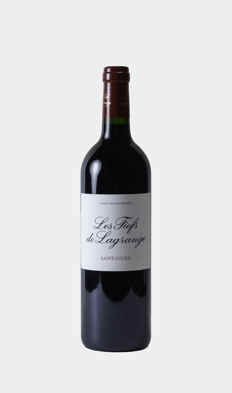 Les Fiefs de Lagrange 2019 wine bottle with refined Bordeaux label and premium wine branding.