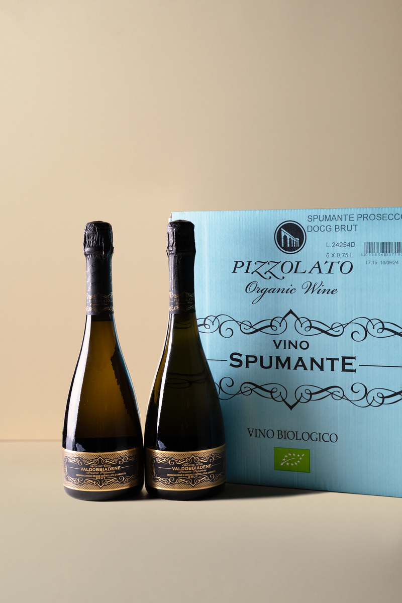 Pizzolato, Spumante Prosecco Superiore Valdobbiadene Brut NV 750ML (OCC of 6 bottles)