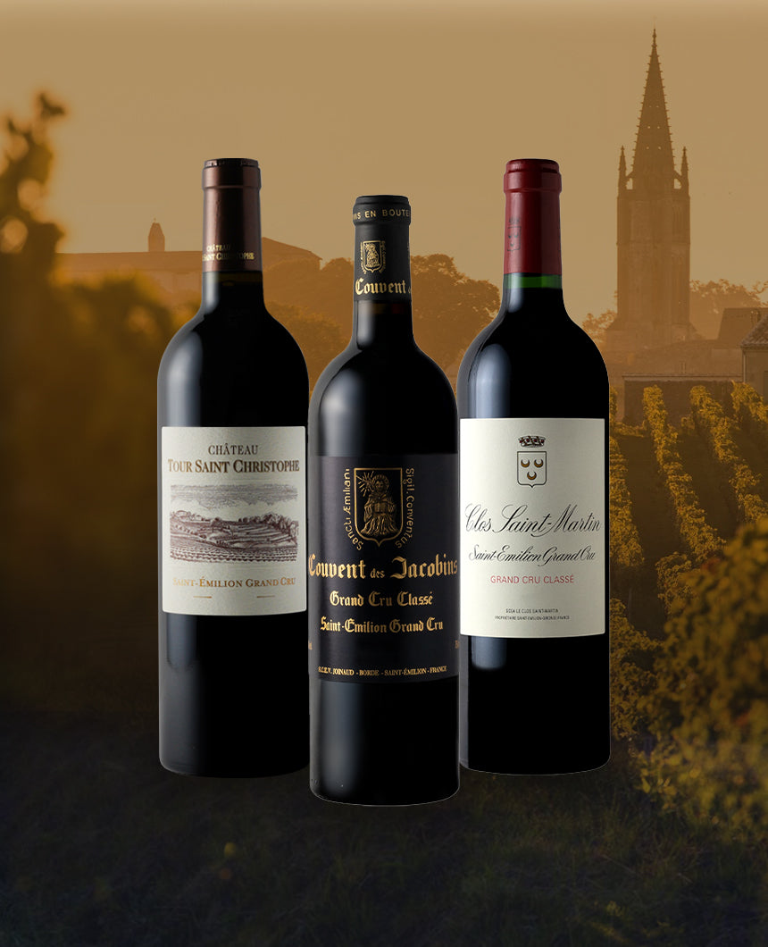 Stars Of Saint Emilion - Couvent des Jacobins, Tour Saint Christophe & Clos St Martin Bundle